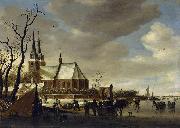 Salomon van Ruysdael A Winter Landscape oil painting reproduction